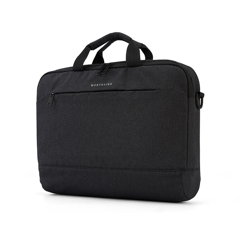 Worthfind Customs OEM Briefcase Business Bag Soft Men Black Hot Style Laptop Briefcase Men Bag