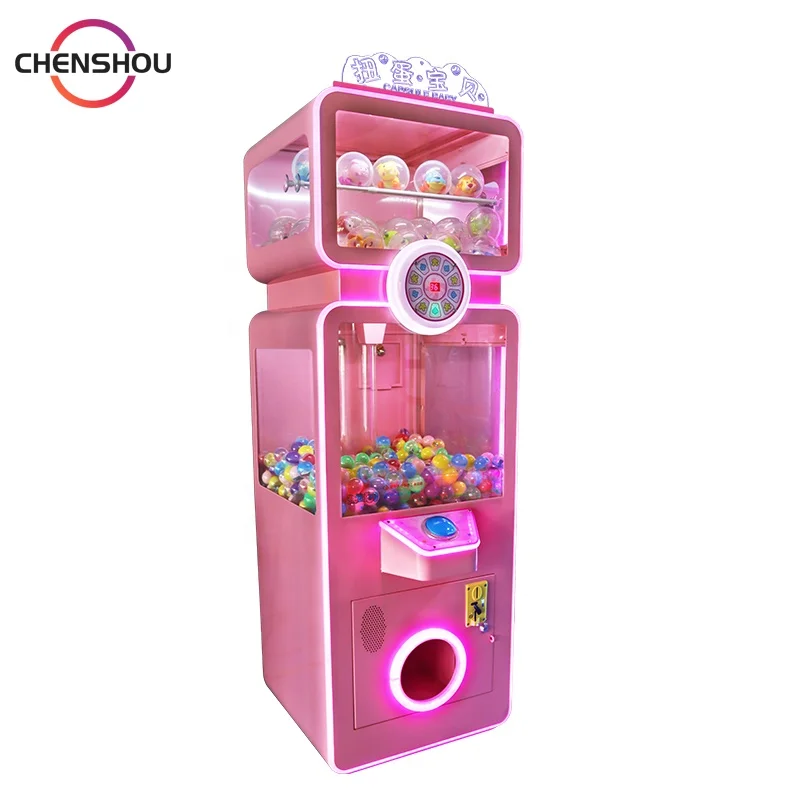 Coin Operated Capsule Toy Vending Machine Gashapon Prize Game for Kids