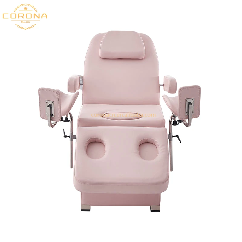Clinic Hospital Gynecology Chair Exam Bed 2 Motors Electric Massage Treatment Table With Cabinet