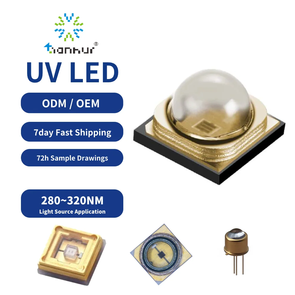 UVA UVB LED 320nm 280nm 310nm 405nm 365nm 395nm UVC UV LED Module for Phototherapy in Medical Treatments