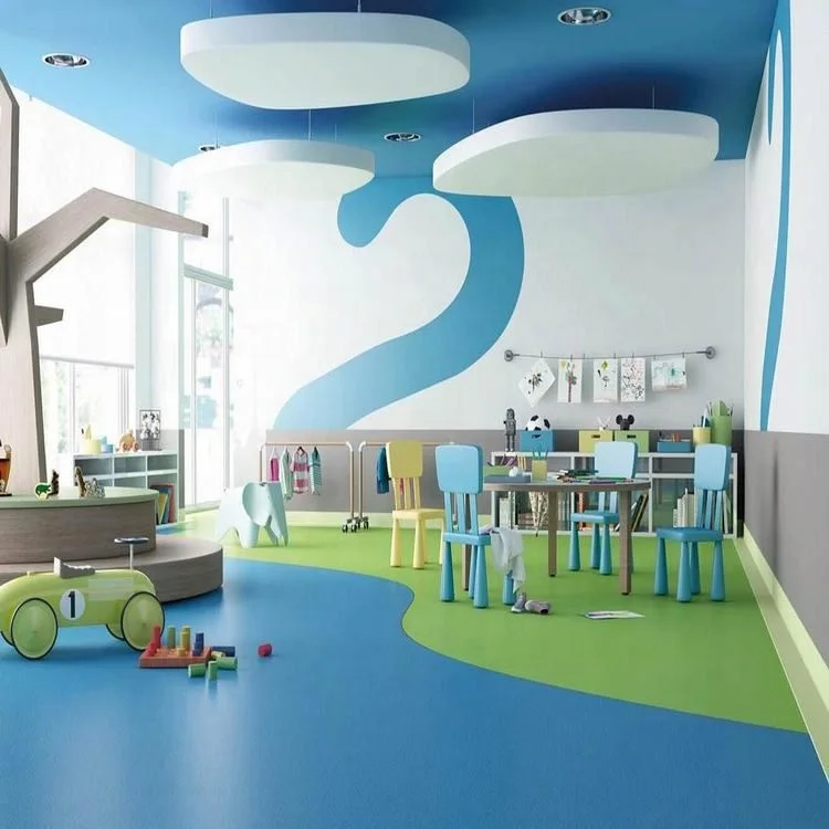 Factory Price Free Of Heavy Metals Floor Linoleum For University  pvc floor wood style vinyl