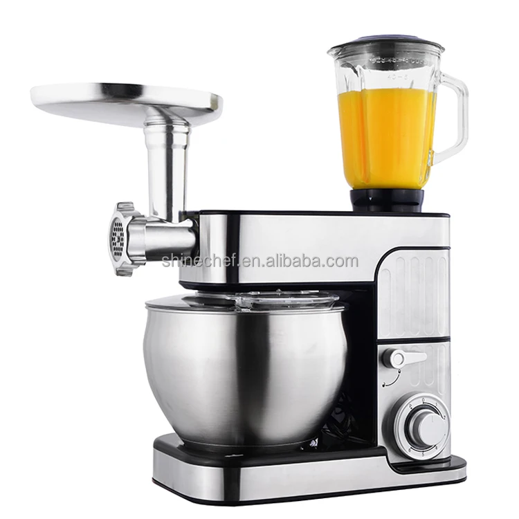 Electric Egg Mixer Home Use Cake Stand Food Mixer 1300W Dough Mixer With Meat Grinder
