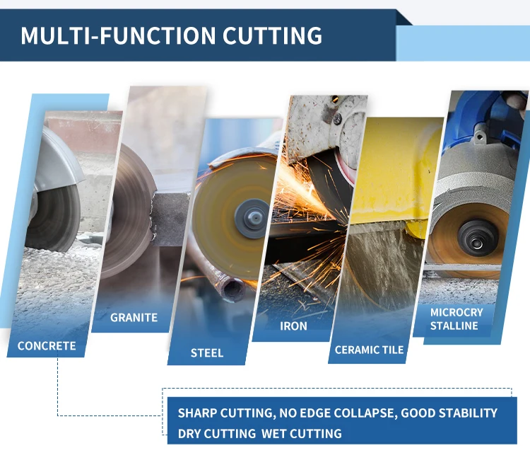 Wet And Dry Cutting Hand Band Power Tools 4.8 inch 120mm Diamond Concrete Circular Saw Blade Cutter Wheel Disc For Stone