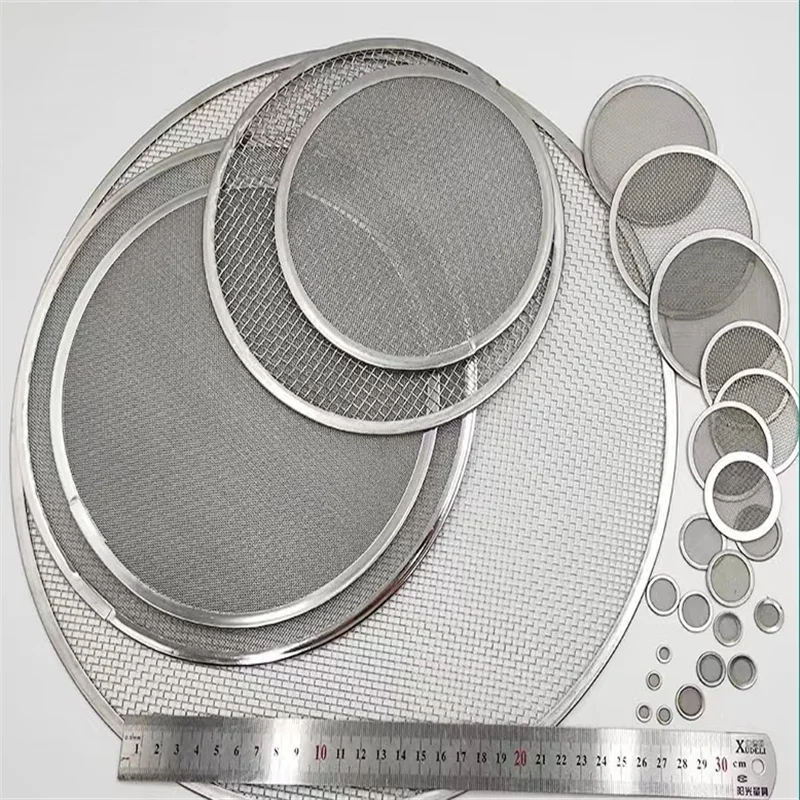 Porous 316L various sizes stainless steel wire mesh filter disc filter