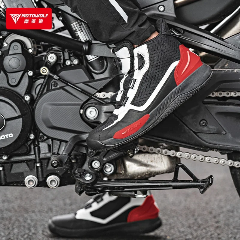 MOTOWOLF motorcycle boots Off-Road racing boots for man motocross adventure boots shoes
