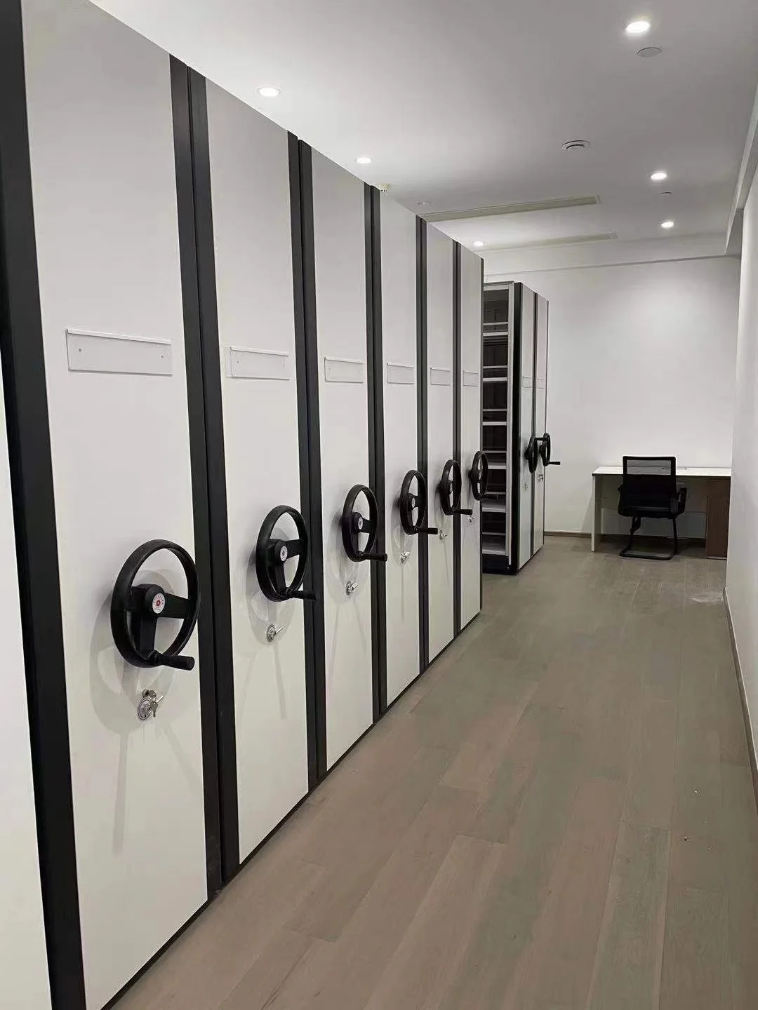 Steel Movable Mass Shelving Library Compact System Mobile High Density Archive Drawings Filing Storage Cabinet