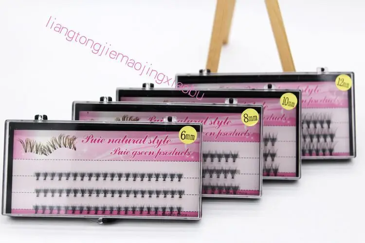 Чистый натуральный стиль чистые зеленые продукты отдельные ресницы объем ресниц 10D 20D кластеры