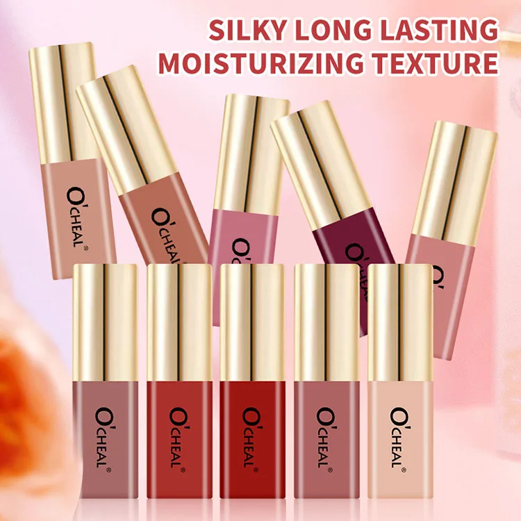 Wholesale Lip Gloss Private Label Matte Liquid Lipstick Waterproof Lightweight Lip Glaze Long Lasting 12 Colors Lip Gloss