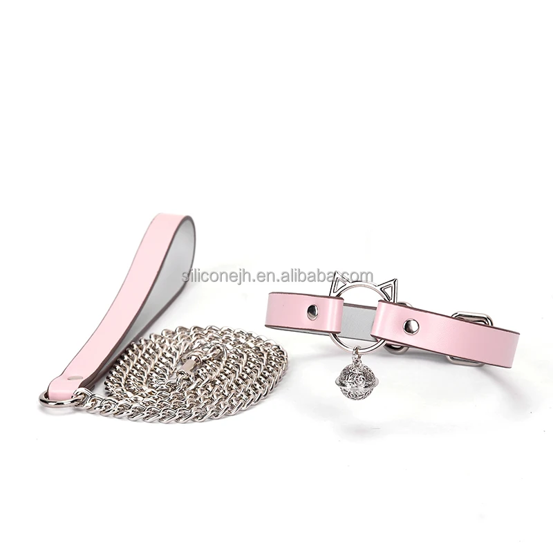 Cat Collar Choker Necklace With Bell BDSM Fetish Kink Petplay