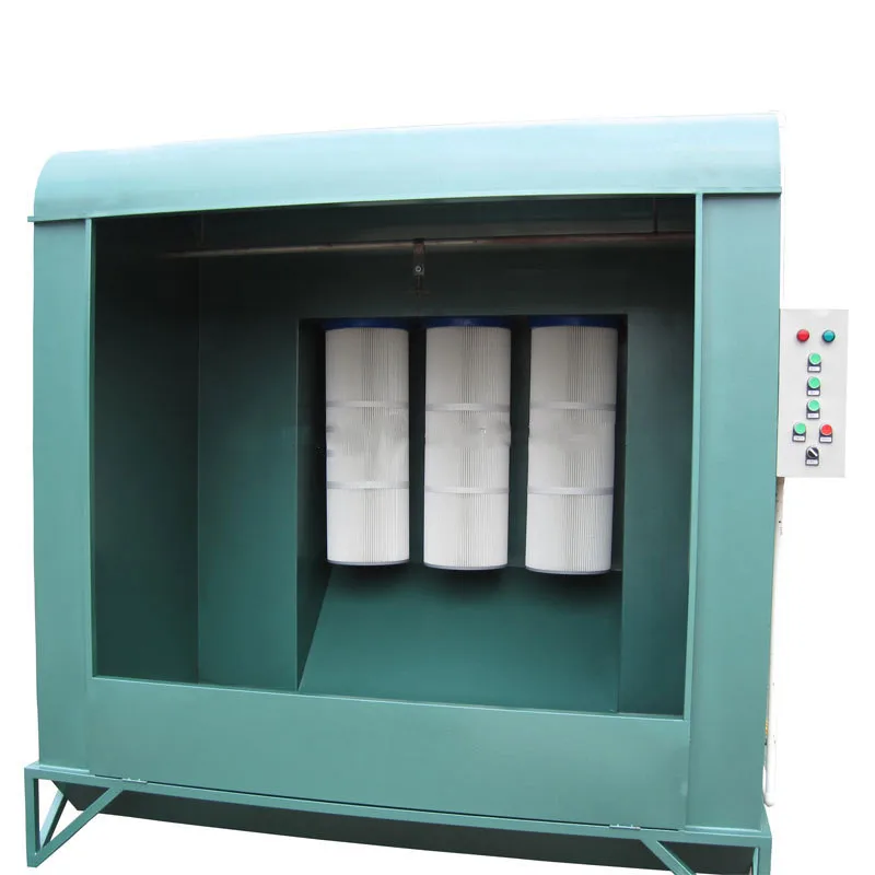 Manual Powder Painting Spray Booth Powder Coating Cabin Chamber Electrostatic Powder Coating Booth System Filter Reusable