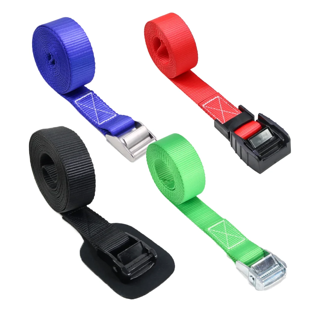 Well-made Custom Logo Cam Lock Buckle Quick Adjust Spring Loaded Straps Tie Down Straps Lashing Belts Tie Down Strap with logo