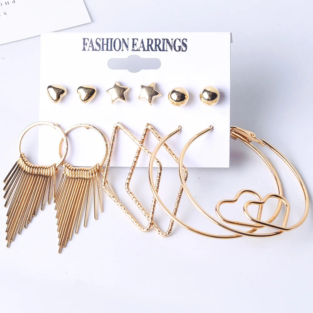 Exquisite 21524 hoop earrings  alloy jewelry trendy pearl earrings earings for women 2021 jewelry set