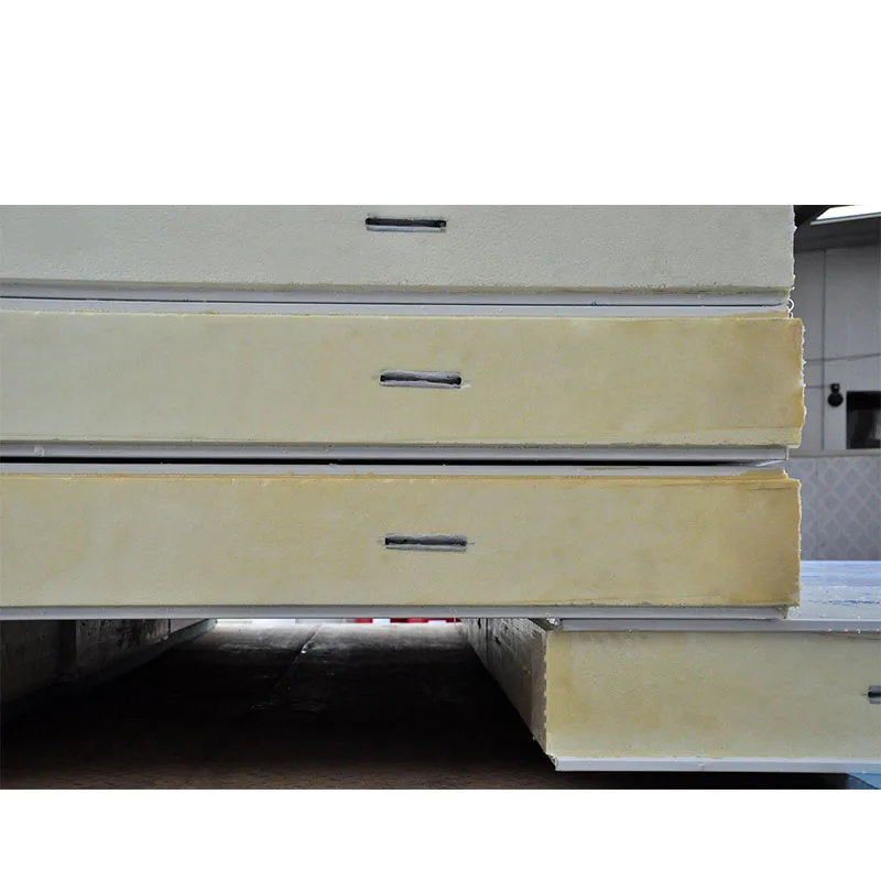 Top Quality goods insulated exterior sandwiched wall panels high density polyurethane panel good insulator