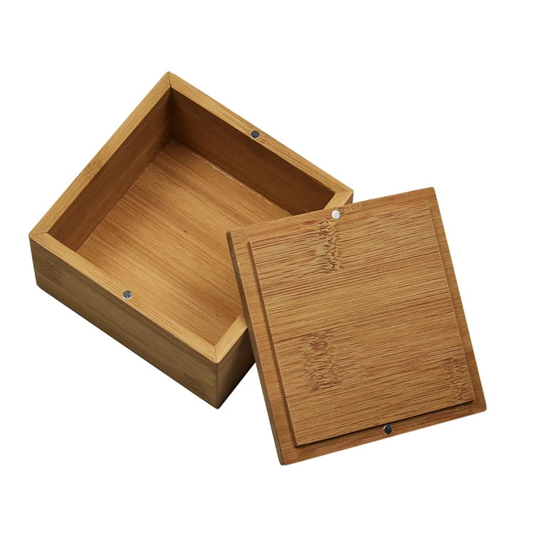 Wholesale modern natural square storage bamboo small wholesale wooden boxes