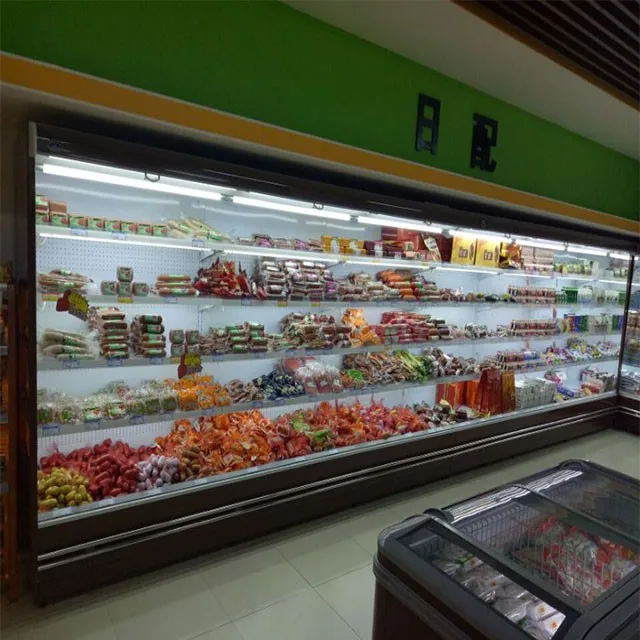 Vegetables Display Refrigerators Fruit Refrigeration Equipment For Grocery Store Commercial Supermarket Open Chiller