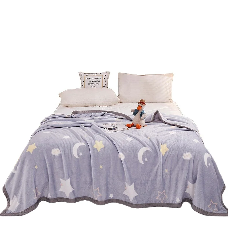 Flannel Fleece Blanket Geometric Print-K 270GSM Super Soft Cozy Warm Lightweight Washable Velvet Throw Blanket for Home Decor