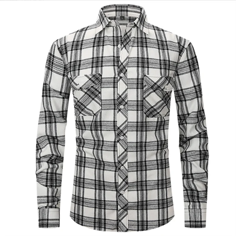 Wholesale Flannel Shirt Custom Women  And Men Shirts Plaid Flannel Shirt Plaid