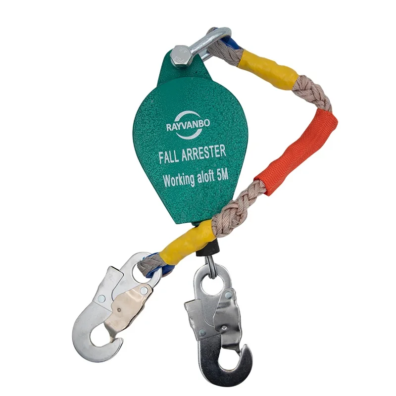 Reliable strong structure Fall Arrester Safety Equipment 150kg 300kg 10m Anti-fall protection Device