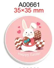 Bunny and Princess Cartoons Print Easter Resin DIY 50pcs/lot for Bow Craft Holiday Decorations Material