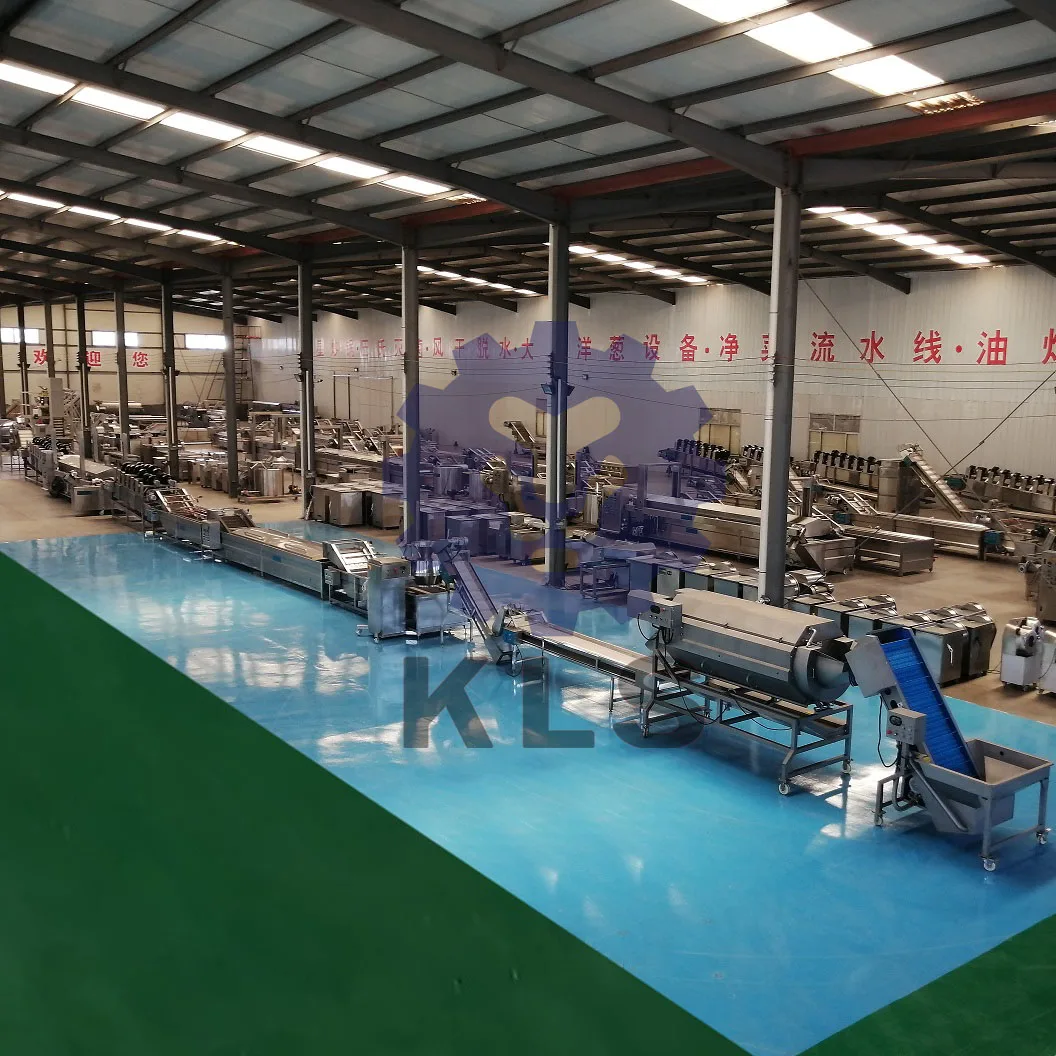 KLS potato peeling and cutting machine fully automatic french fries production line frozen potato french fries production line