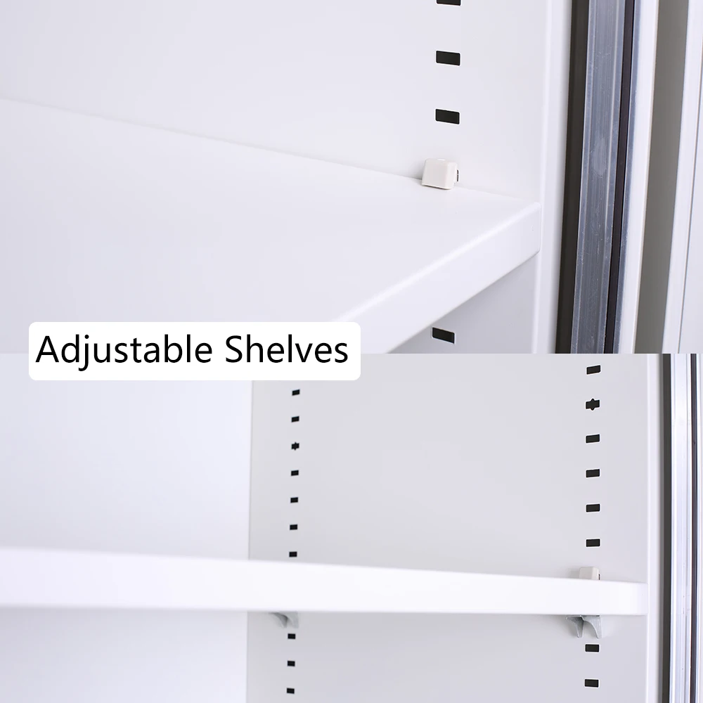Half Height Metal Tambour Doors Roller Shutter Office Storage File Home Apartment Bedroom School Office Supplies