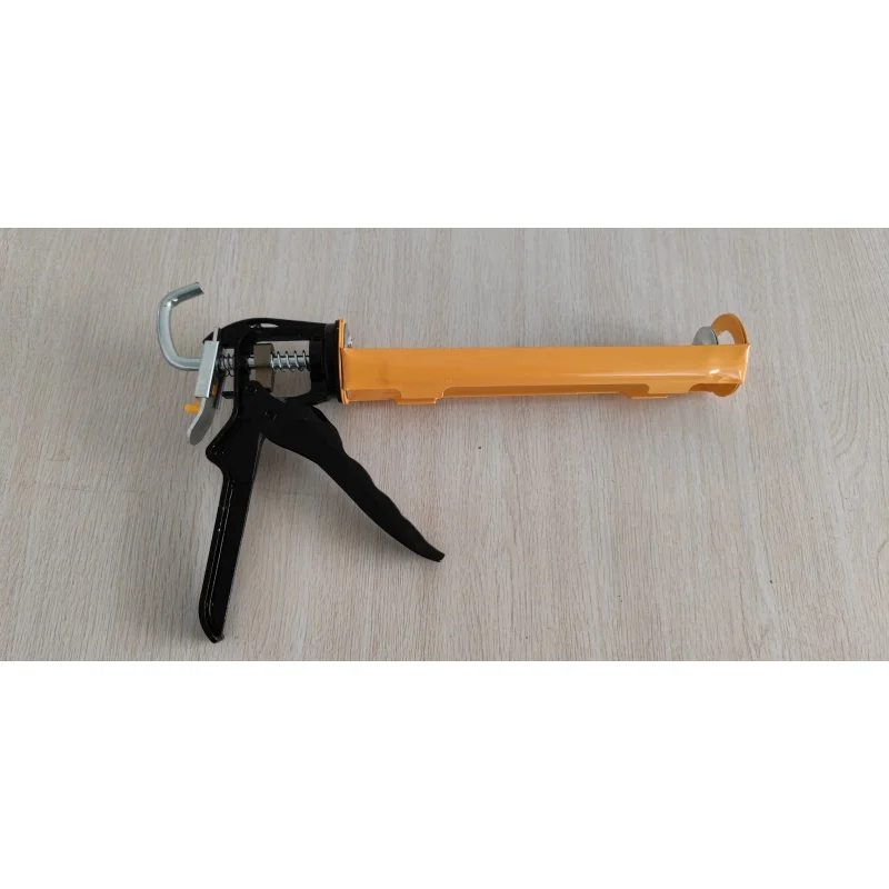 Swivel barrel type heavy duty caulking gun for sealant and adhesive cartridges
