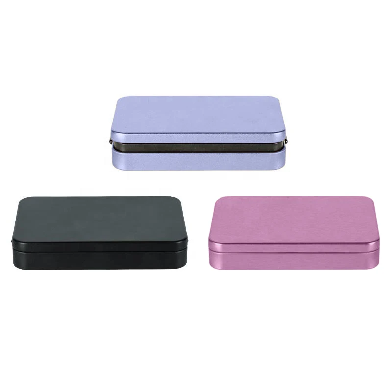 Custom Printing Logo reusable Packing Tin Box With Plastic Insert