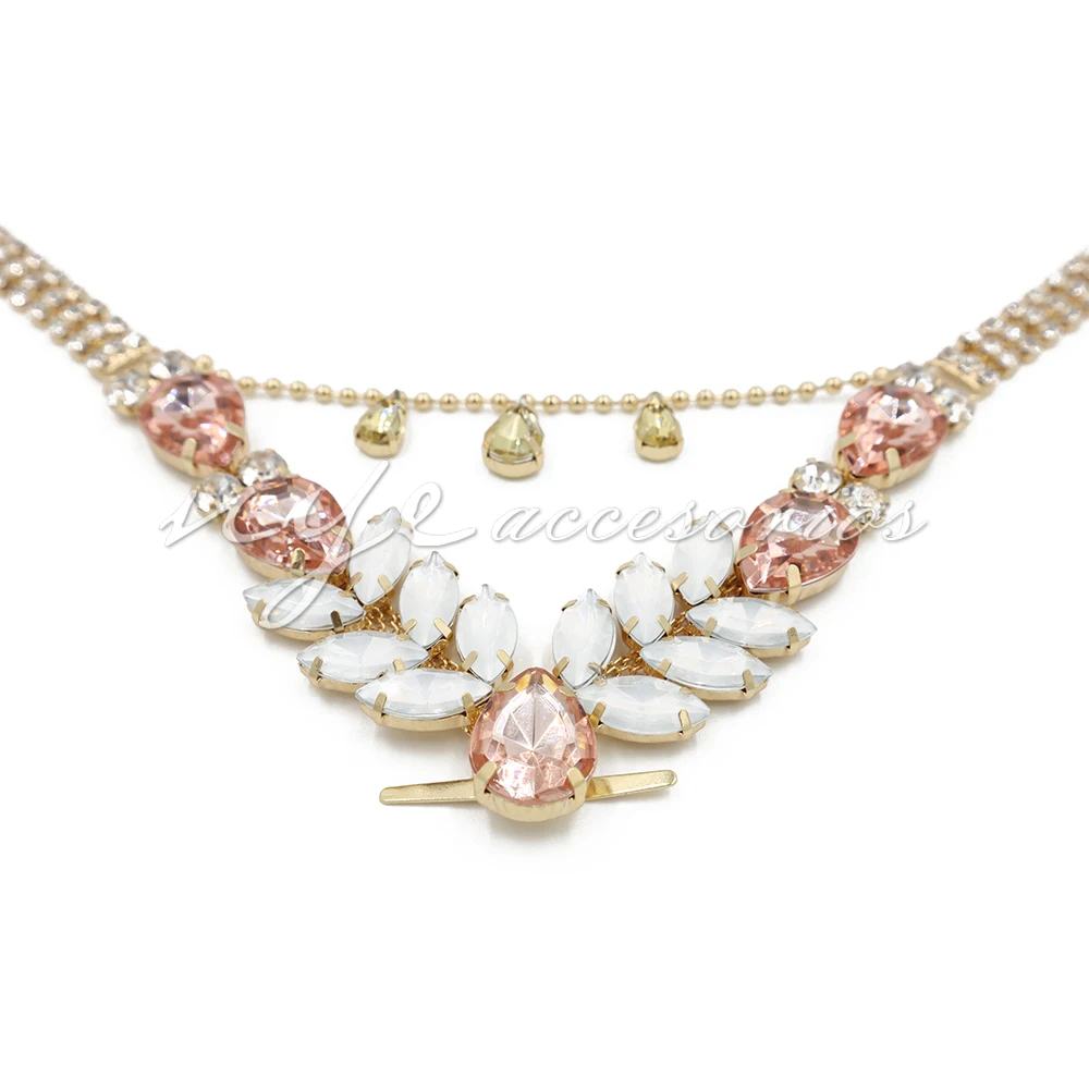 Brasil hot sale rhinestone shoe decoration for summer sandals herrajes para sandalias