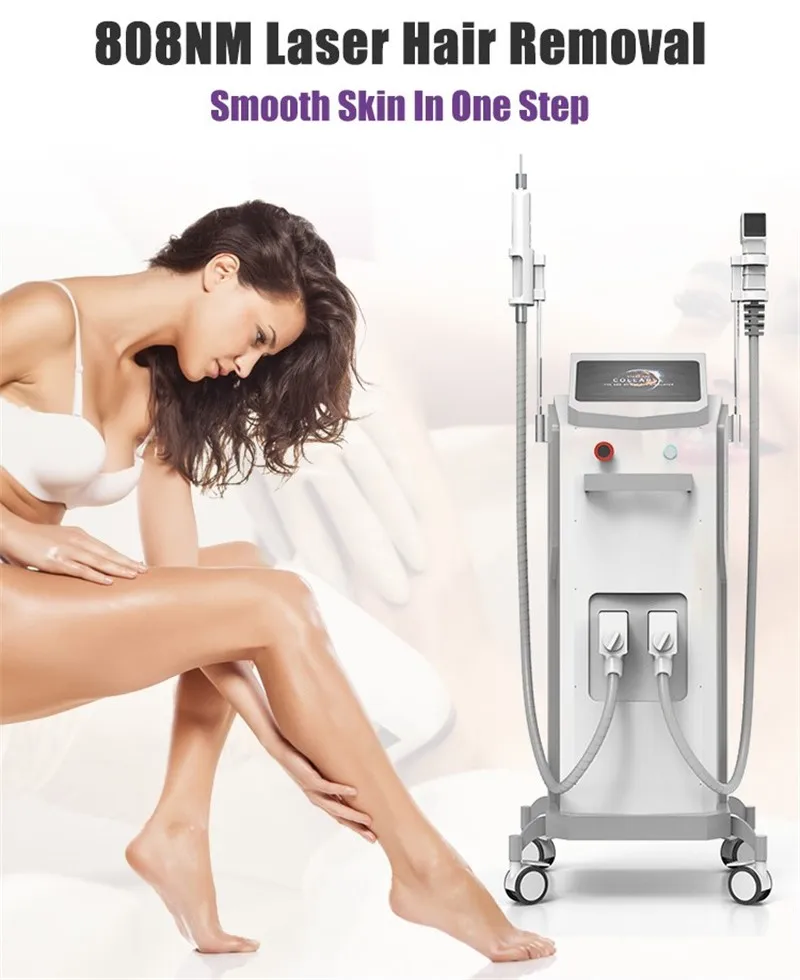 2in1 yag laser pigment removal skin tightening 808nm diode laser hair removal machine