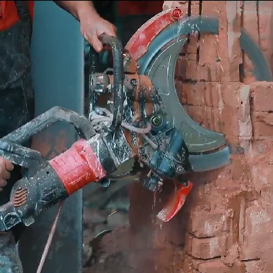 Portable Concrete Wall Cutting Groove Machine 500mm Diamond Blade Reinforced Concrete Floor Road Cutting Ring Saw