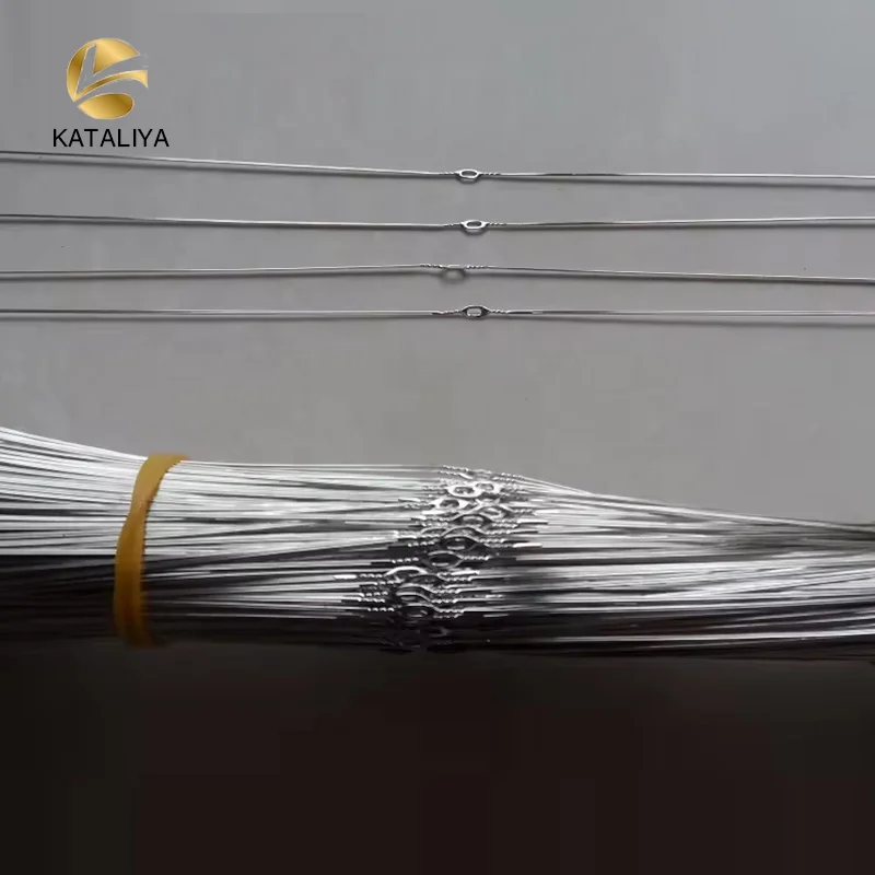 Manufacturer direct Sales Weaving Loom Spare Parts Jacquard Wire Heald Harness Spring steel wires heald for Jacquard loom