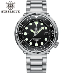 Turquoise Dial ! SD1975 STEELDIVE 316L Stainless steel Sterile Tuna Japanese NH35A automatic 30ATM Diver Diving Watch