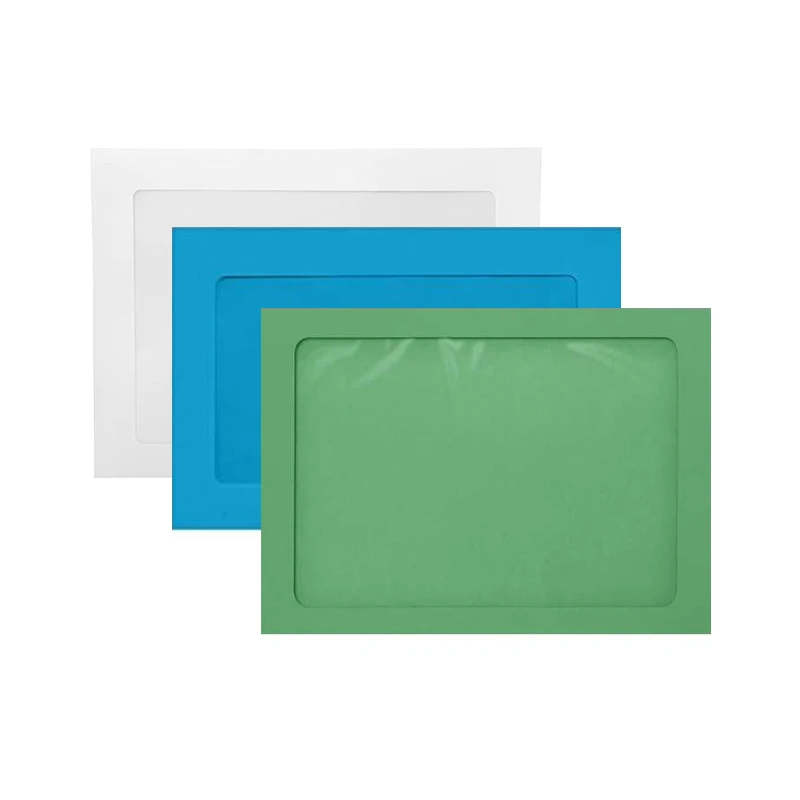 tinted custom personalized window box paper business packaging security envelop recycled kraft paper envelopes
