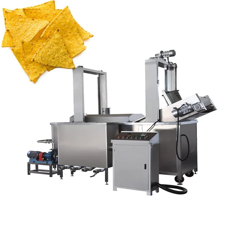 200kg/h Doritos Chips Production Line Tortilla Nachos Making Machine Corn Flour Fried Snacks Manufacturer Equipment Best Price