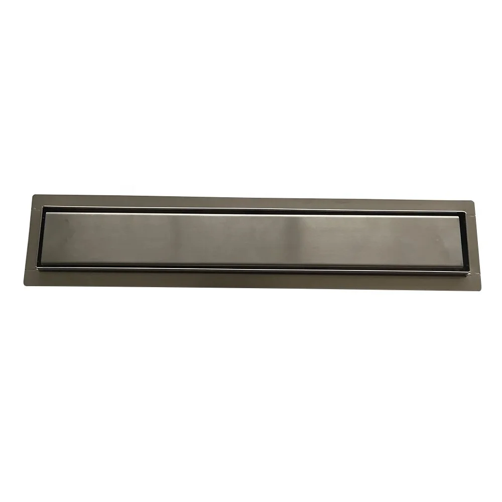 CE Certificated Bathroom Toilet Insert Anti Odor Channel Drain Stainless Steel Long Rectangle Shower Floor Linear Drain