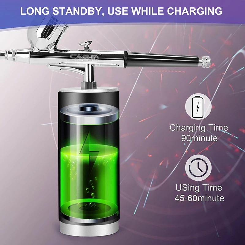 LinhaivetA cordless air brush airbrush kit handheld tattoo compressor set