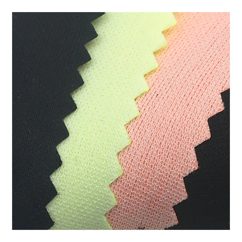 230t twill nylon fabric with polyester knitted laminated