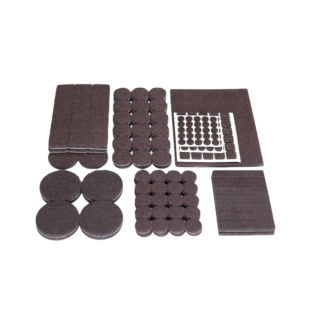 Customized Assoeted Adhesive Felt Furniture Foot Pads Anti Scratch Floor Protector Felt Glides