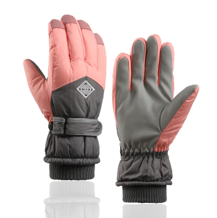 manufacturer winter custom logo waterproof long riding electric car thick warm skiing gloves for women