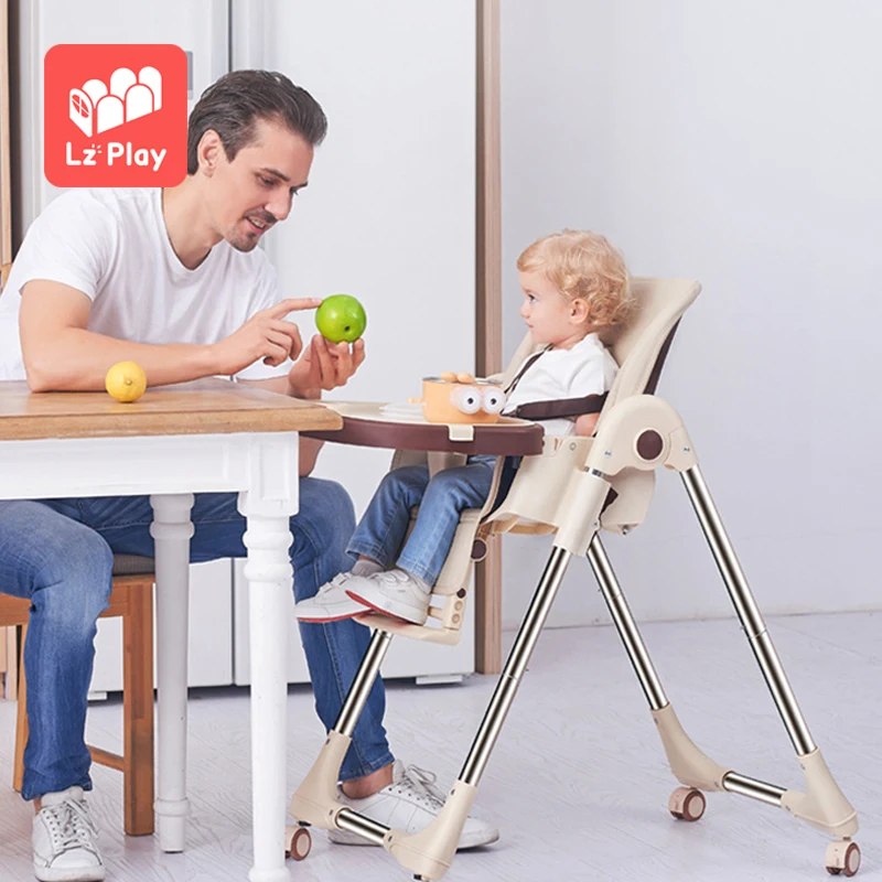 Plastic Home 3 In 1 Babies High Chairs Safety Baby Eating Chair