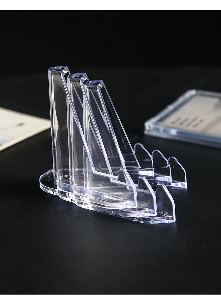 68mm*52mm Mini Clear Plastic Easel Stands Coin Display Easel Holder