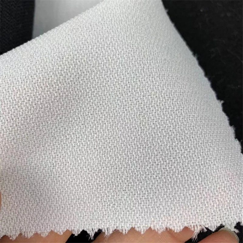 XINGYAN, Мягкая Белая 75D тканая клейкая подкладка, 100% полиэфирная ткань для одежды, 55 г/м2