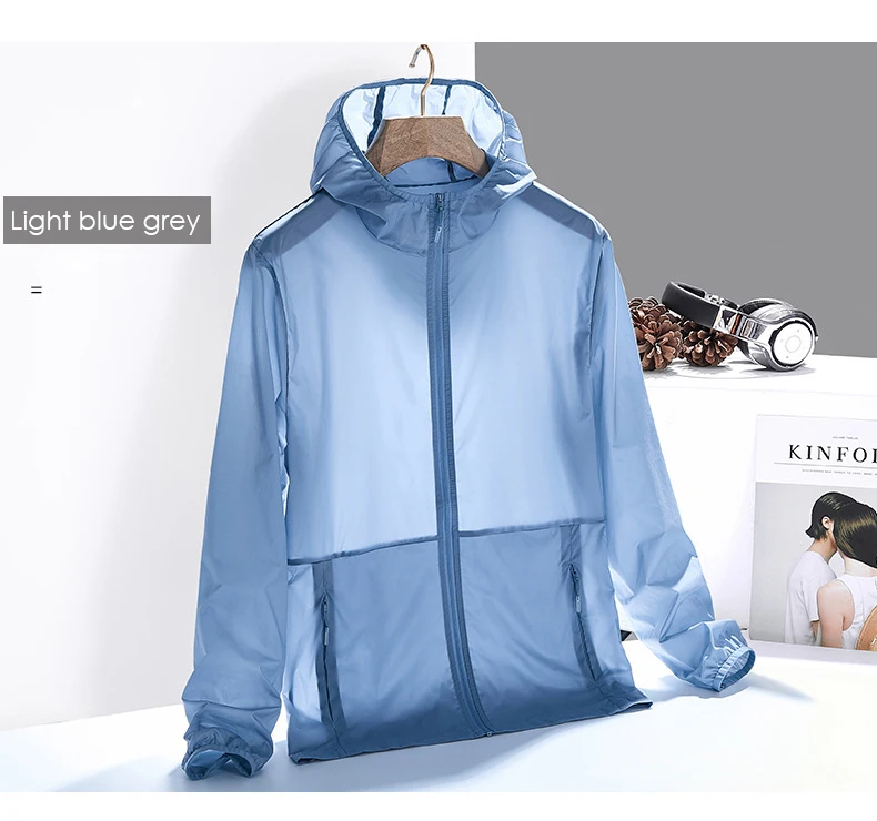 Multifunction Summer Sun Protection Clothing Polyester Outdoor Thin And Light Rash Guard For Men