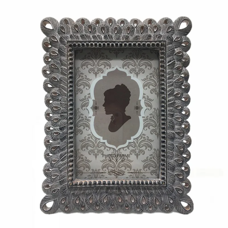 Wholesale Rustic Custom Natural Table Picture Photo Frame, Vintage Bulk Table Art Imitation Wood Picture Frames For Home Decor