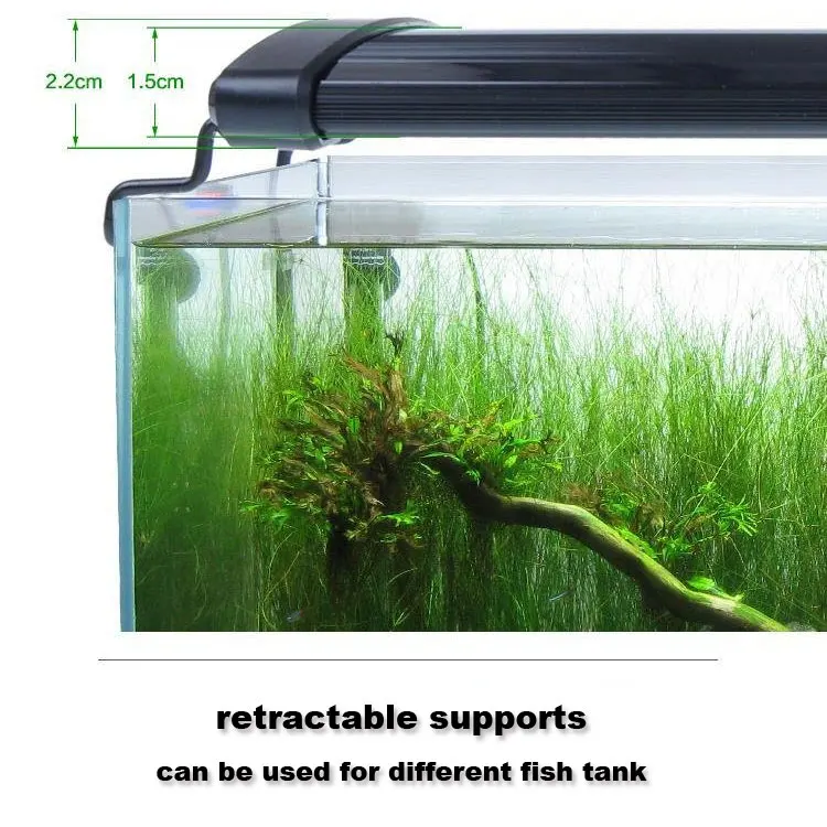
Energy Efficient Marine Aquarium Accessories Led Light Full Spectrum Extendable Bracket Fish Tank Decoration 