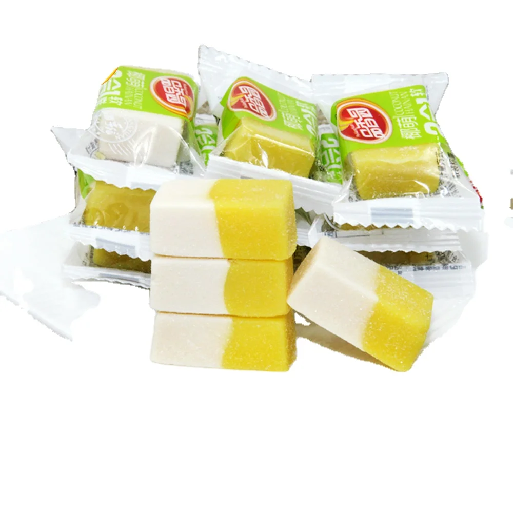 Assorted fruit flavor coconut pineapple jelly soft candy, Nata De Coco bulk candy