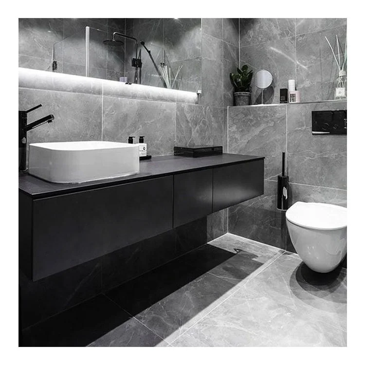 60x60 gloss gray porcelain polished marble floor tiles bathroom wall tiles