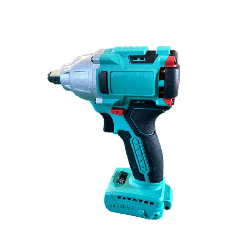 
Factory Outlet Lithuanian Ion Battery Brushless Electric Wrench Impact Wrench Brushless 
