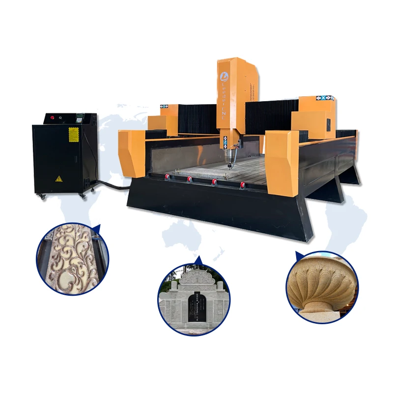 Leeder Marble And Granit Cutting Machine Granite Engraving Work Table Cnc Router Stone 3d Machinery Machines Carve Stones