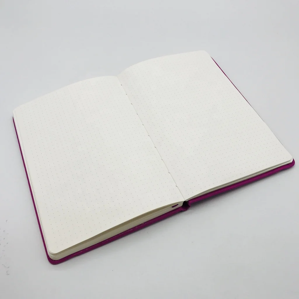 High Quality A5 Handmade Dotted Grid Hardcover Cute Personalized Notebook Custom Inner Pages